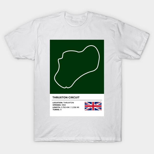 Thruxton Circuit [info] T-Shirt by sednoid